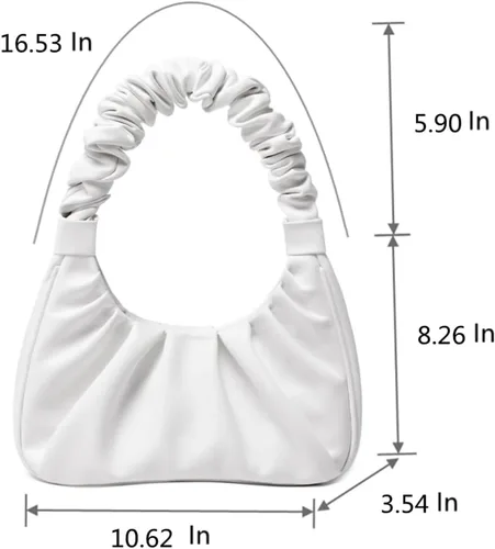 Vista 4 de CYHTWSDJ moda para las mujeres lindo Hobo Tote bolso mini embrague con cremallera