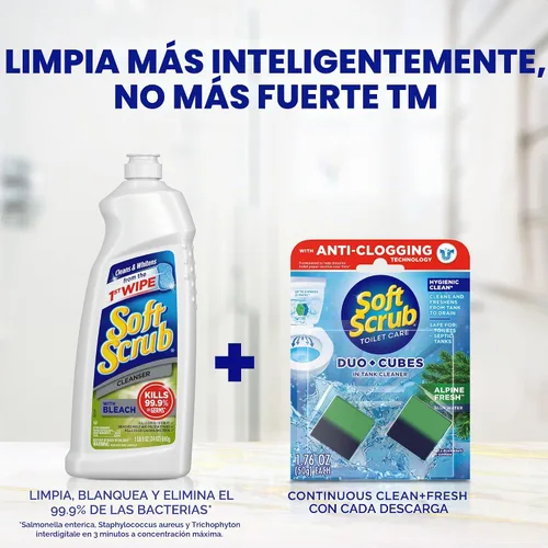 Vista 8 de Limpiador para inodoros Soft Scrub en tanque, duo-cubos 2 unidades, fresco alpino (paquete de 7)
