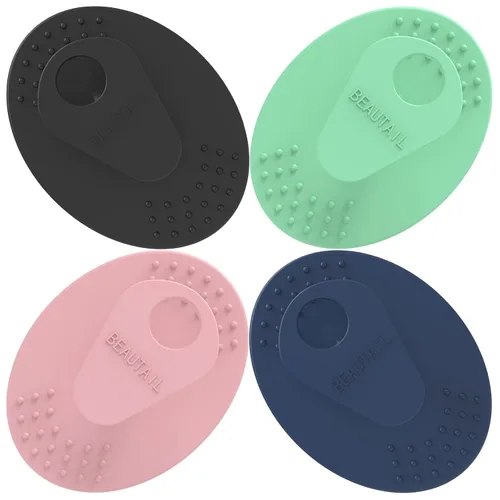 Vista 8 de BEAUTAIL - Cepillo de limpieza facial manual de silicona para hombres y mujeres, 6 unidades, exfoliante facial suave, cepillo facial exfoliante