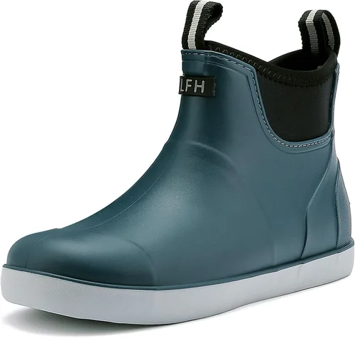 Vista 13 de Botas de cubierta para hombre, impermeables, antideslizantes, botas Gris