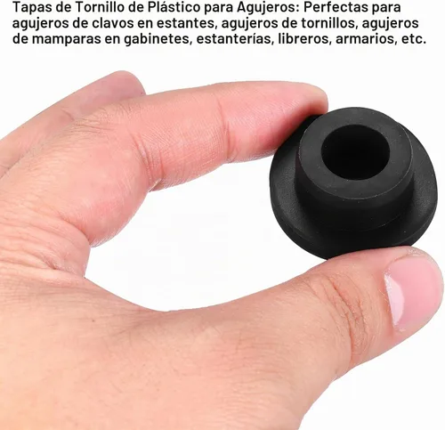Vista 4 de MECCANIXITY - Tapones de silicona en forma de T (26mm, 1 pulgada de diámetro), color negro