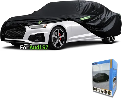 Vista 25 de Funda a medida para automóvil Audi, 7 capas de cubierta impermeable para automóvil para todo tipo de clima, para exteriores, cubierta completa
