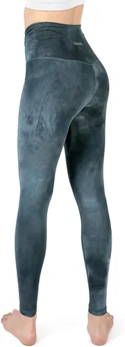 Vista 3 de ODODOS - Leggings de cintura cruzada para mujer, diseño con bolsillo interno, para yoga, deportes, gimnasia o entrenamiento, pantalones deportivos