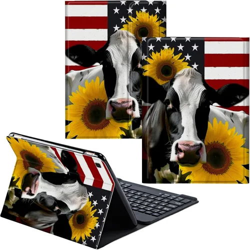 Vista 90 de Funda para Samsung Galaxy Tab S6 Lite 2022/2020 Teclado inalámbrico desmontable y cubierta de cuero PU Funda protectora para Samsung Galaxy Tab S6