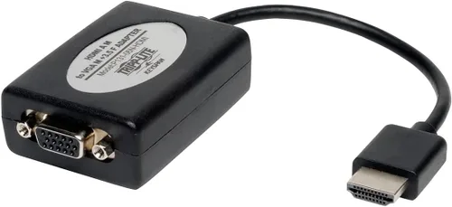 Vista 2 de TRIPP LITE Extensor de cable convertidor de adaptador de video HDMI a VGA, macho a hembra, resolución HD 4K @ 30Hz, se extiende hasta 100 pies