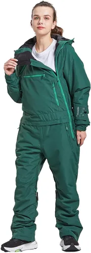 Vista 7 de BUMDEEP Womens One Pieces Ski Suits Jumpsuits Snowsuits Snowboard Winter Outdoor Waterproof Jackets