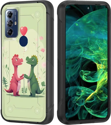 Vista 28 de Funda para Moto G Stylus 5G 2023, resistente de doble capa de policarbonato duro y silicona suave, resistente a prueba de golpes, funda protectora