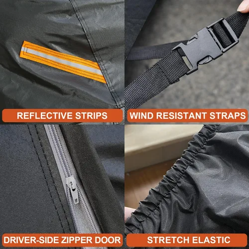 Vista 4 de Kayme Cubierta de automóvil para SUV de 7 capas de ajuste personalizado para Audi Q8 (2018-2022), impermeable, para todo tipo de clima