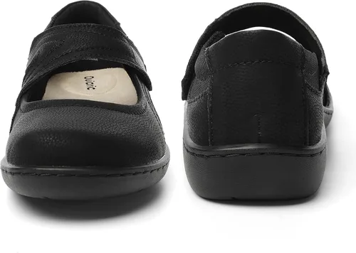 Vista 8 de Zapatos planos clásicos y cómodos Mary Jane para mujer, zapatos de vestir casuales a la moda, bonitos zapatos de vestir con puntera cerrada, ligeros