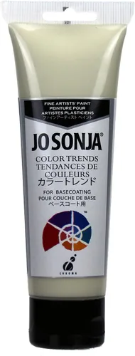 Vista 44 de Jo Sonja Color Trends - Tubo acrílico de flujo mate de 4 onzas - Latón antiguo