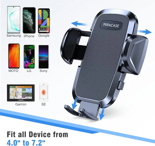 Vista 4 de Miracase Soporte para Portavasos de Auto con Cuello de Cisne Ajustable - Soporte Universal para Celular en Coche para iPhone, Samsung, Google