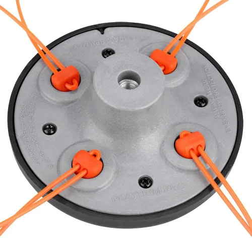 Vista 5 de Cabezal de recortadora de cuerda de 4 líneas, reemplazo de accesorio de recortadora de cuerdas, universal para rosca M10 x 1.25