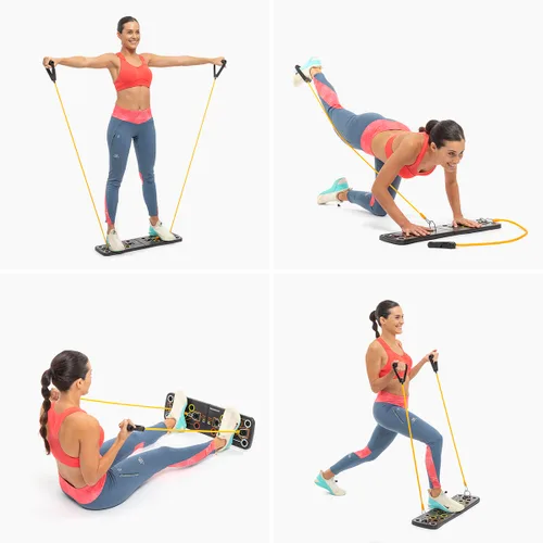 Vista 13 de Tabla de Flexiones Push-Up con Bandas de Resistencia y Guía de Ejercicios Pulsher InnovaGoods