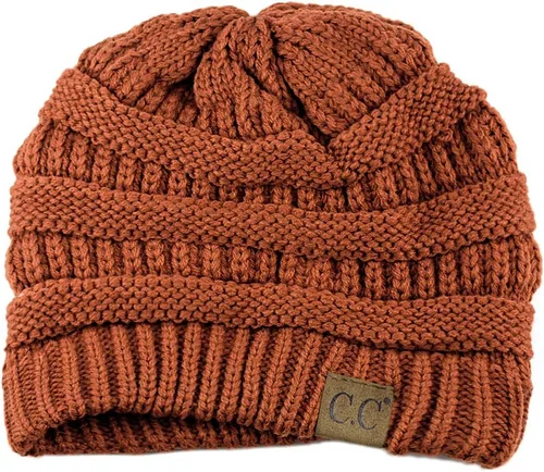 Vista 433 de C.C Trendy Warm Chunky Soft Stretch Cable Knit Beanie