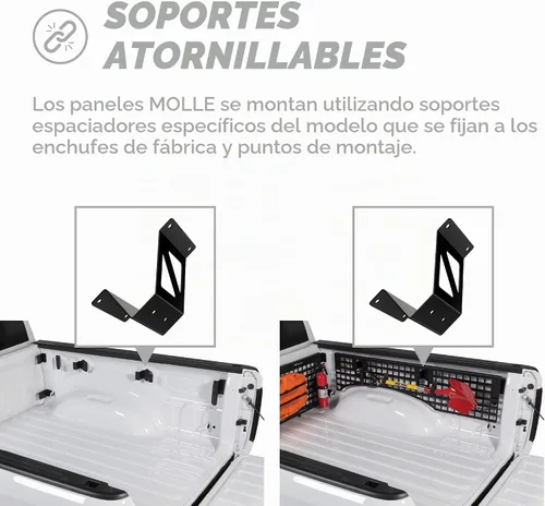 Vista 4 de Putco Panel Molle para portón trasero de caja de camioneta, compatible con camiones Dodge Ram 2500/3500 2019-2026