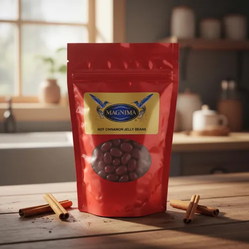 Vista 4 de MAGNIMA Gomitas de canela calientes, sin sabores ni colores artificiales, sin gluten y sin grasa, aperitivo divertido para niños y familia, bolsa