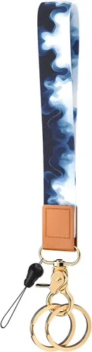Vista 29 de Llavero de pulsera para mujeres y hombres, soporte para llavero, cordón de muñeca para llaves Animal