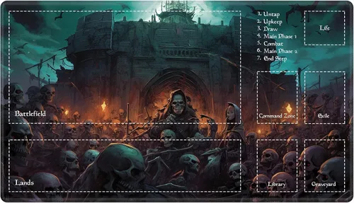 Vista 12 de Alfombra de juego con zonas para juego de cartas MTG, alfombras de juego de mesa, alfombras de juego de mesa de Magic, 61x35.5 cm, alfombra de juego