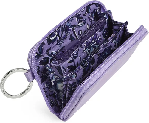 Vista 2 de Vera Bradley Cartera pequeña de algodón con cremallera para mujer con protección RFID