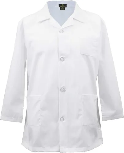 Vista 5 de Natural Uniforms Abrigo de laboratorio para niños, suave al tacto