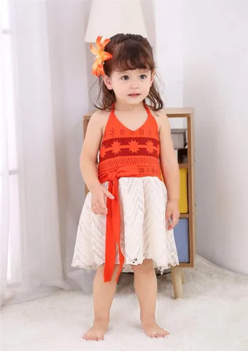 Vista 5 de Traje de baño para niñas pequeñas, con encaje halter, espalda descubierta, vestido de tul