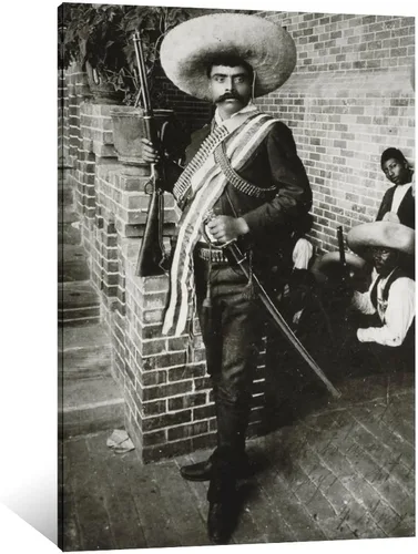 Vista 12 de Zbin Emiliano Zapata - Póster en lienzo con retrato en color para pared, cuadros modernos, decoración de oficina en casa, 08 x 12 pulgadas
