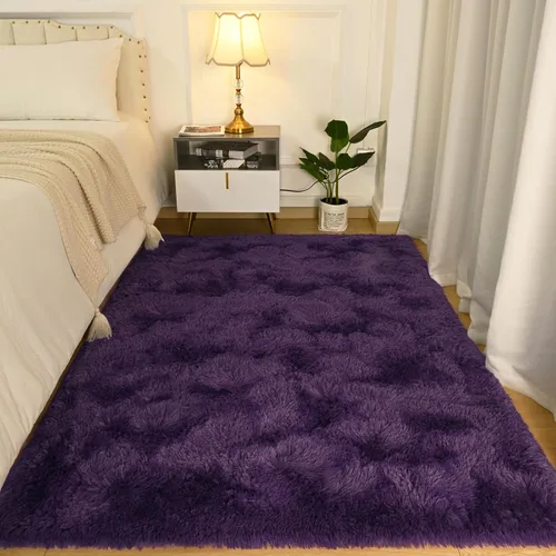 Vista 194 de Softlife Alfombra naranja para dormitorio, alfombra de felpa esponjosa para sala de estar para niñas, alfombra lanuda para niños, alfombra suave