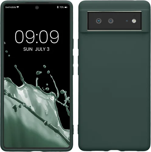 Vista 16 de kwmobile Funda compatible con Google Pixel 6 - Funda protectora de silicona TPU suave y delgada - Piedra antigua
