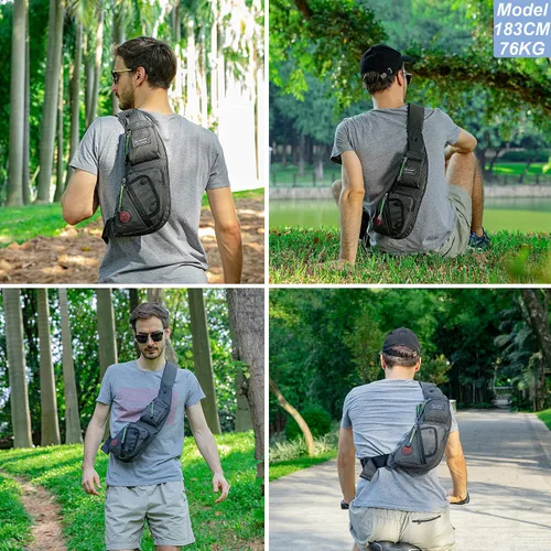 Vista 4 de Nicgid Sling Bag - Mochila bandolera para hombre), Kyd2620002