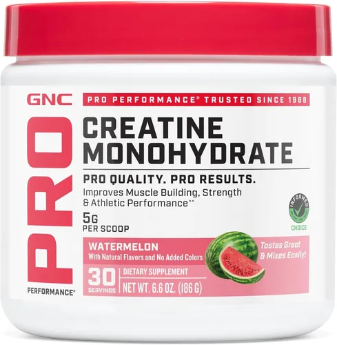 Vista 9 de GNC Pro Performance Monohidrato de creatina – Suplemento de entrenamiento diario para atletas de élite – Mezcla de bebida en polvo de creatina