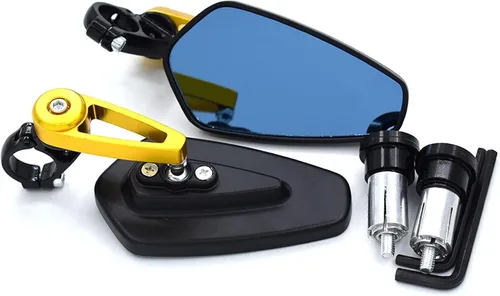 Vista 8 de Accesorios Motocicleta BAR END MIROIR para Yamaha R1 2003 Jog RR Blaster TTR 250 R6 2017 Road Star YZF600R FZ25 R1 2004 Moto Accesorios