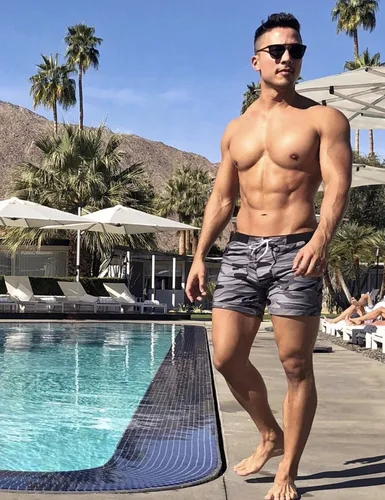 Vista 3 de Taddlee Traje de baño de los hombres Básico Largo de Natación de Surf Camo Shorts
