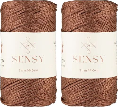 Vista 92 de Cuerda de poliéster Sensy Premium de 3 mm, 120 metros, 100% cordón de polipropileno, cuerda de macramé de 3 mm, cordón para bolsos de ganchillo