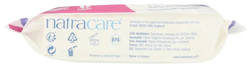 Vista 8 de Natracare Toallitas limpiadoras para eliminación de maquillaje, piel sensible, 20 por paquete