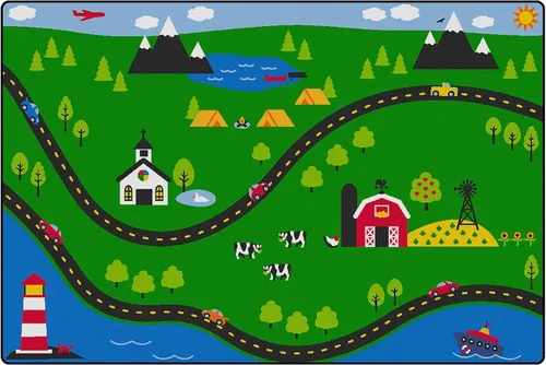 Vista 13 de Children's Factory Let's Learn How to Count - Juego de 10 alfombras de aprendizaje para preescolares, salas de juegos y escuelas primarias, alfombra