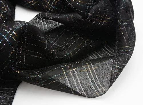 Vista 4 de SNUG STAR Bufanda de seda de algodón, elegante, suave, bufandas de sombra de color para mujer