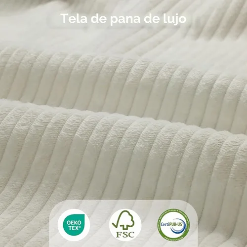 Vista 5 de LLappuil Sofá seccional modular con asientos de almacenamiento, sofá seccional convertible modular en forma de U de pana para sala de estar, sofá