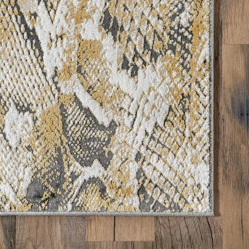 Vista 5 de nuLOOM Aideen Modern Snake Patterned Area Rug, 4x6, Beige