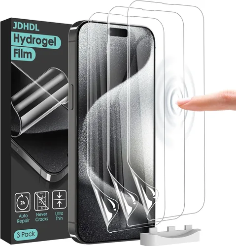 Vista 9 de Paquete de 3 protectores de pantalla flexibles para iPhone 12 Pro Max, película de hidrogel de TPU suave irrompible para iPhone 12 Pro Max