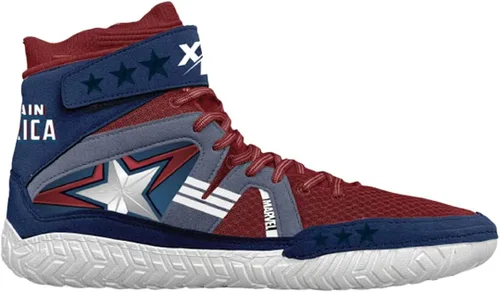 Vista 4 de Xtreme Pro Captain America Kids and Adult Wrestling Shoe's Air Mesh Easy StrapLace Cover Foam Sock Liner (RedBlueWhite)