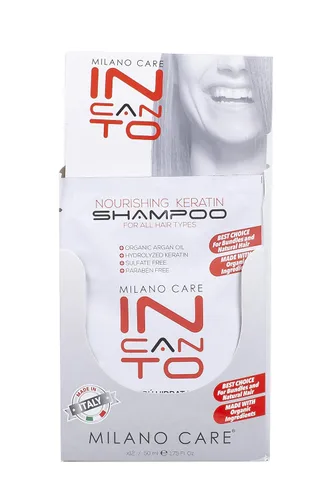 Vista 2 de Incanto - Champú nutritivo de queratina - Champú de proteína de queratina antiencrespamiento infundido con aceite de argán - Tratamiento