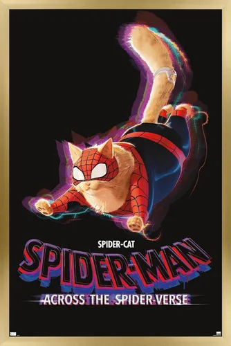 Vista 17 de Marvel Spider-Man: Across The Spider-Verse - Póster de pared de una hoja de Spider-Cat, 22.4 pulgadas de largo x 14.7 pulgadas de ancho, versión