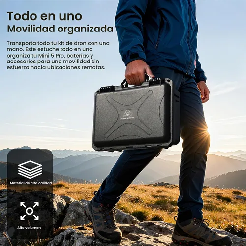 Vista 5 de STARTRC Mini 5 Pro - Funda de doble capa para DJI Mini 5 Pro para Skyrover