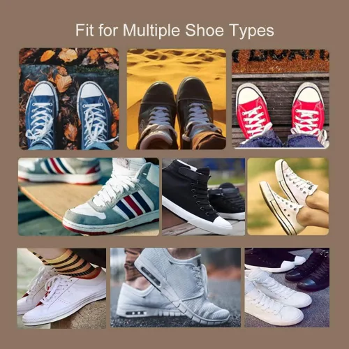 Vista 6 de ZHENTOR 3 pares de cordones planos para zapatos deportivos, cordones para tenis, zapatos atléticos para correr, botas