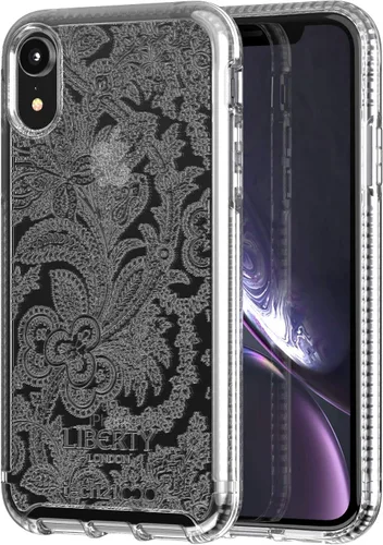 Vista 10 de tech21 Pure Design Liberty Grosvenor - Funda para iPhone XR, transparente, T21-6529