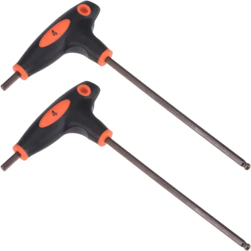Vista 7 de uxcell Llave hexagonal de extremo de bola de 0.079 in, llave inglesa con mango en T, acero métrico S2 2 piezas