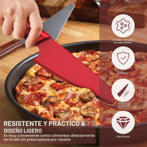 Vista 2 de Cuchillo de nailon para sartenes antiadherentes, juego de 2