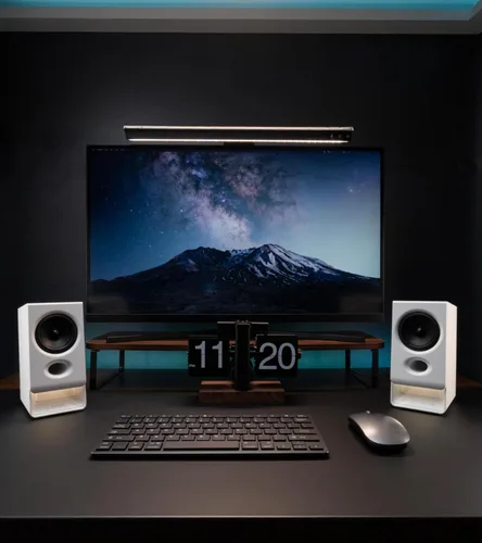 Vista 10 de Edifier Altavoces R20BT para computadora, controles táctiles, entradas AUX Blanco