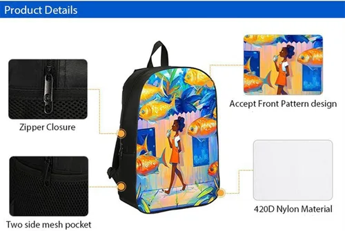 Vista 2 de Cristiano Ronaldo - Mochila ligera CR7, mochila de viaje grande e impermeable, Diseño9, Mochilas Daypack