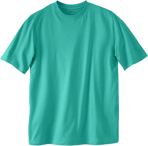 Vista 13 de KingSize Big & Tall - Camiseta ligera, sin encogimiento, con cuello redondo para hombre Gris Caliente Carbón